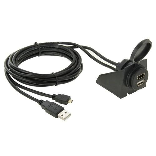 Câble USB 2.0 et Micro HDMI mâle-Type-D,haute vitesse,