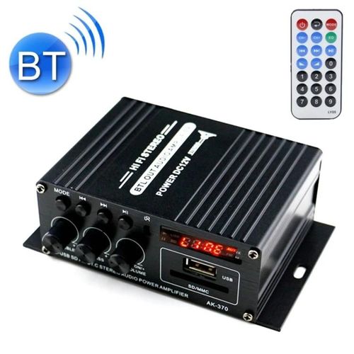 Amplificateur HIFI Bluetooth-Audio voiture/domestique 12V avec télécommande-