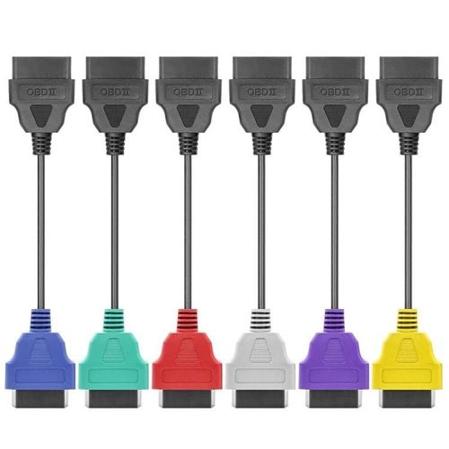 Ensemble De Câbles Adaptateurs Obd Ecu Scan-6 Couleurs Pour Fiat By