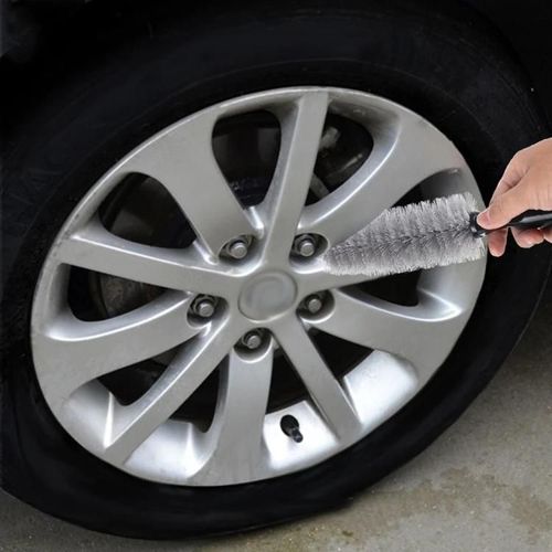 Brosse À Récurer Portable Pour Jante De Pneu De Roue-Outil De Nettoyage Auto Et Moto