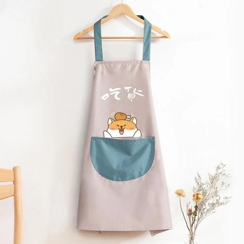 Tablier De Cuisine Imperméable À L'huile-2 Pcs Design Mignon,Rose Clair