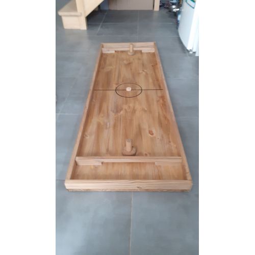 Air hockey bois, table à glisser, jeu du palet 120 par 40 cm idéal fête entre amis et en famille