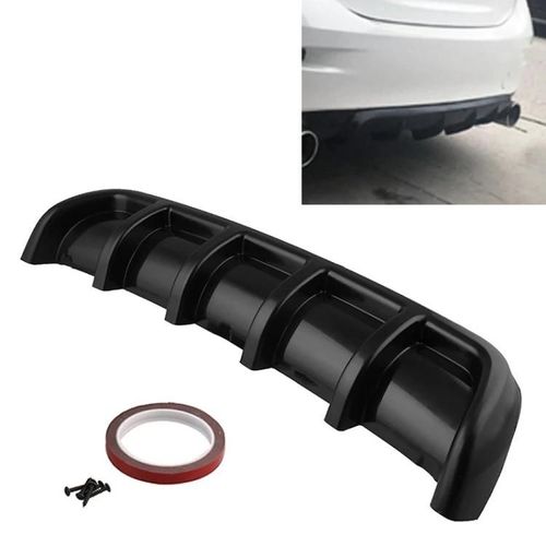 Diffuseur Universel De Pare-Chocs Arrière De Voiture-67cm Noir Abs Style Aileron De Requin