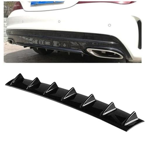 Diffuseur Universel De Pare-Chocs Arrière De Voiture-Style Aileron De Requin,Abs Noir,85x18x5cm