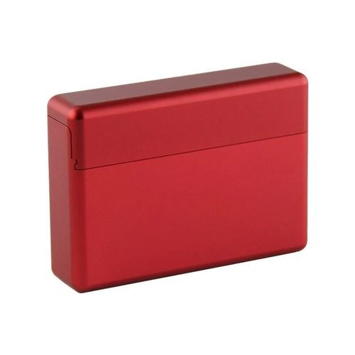 Étui à cigarette électronique-alliage d'aluminium,type coulissant pour IQO 2.4 Plus/3.0 DUO,rouge