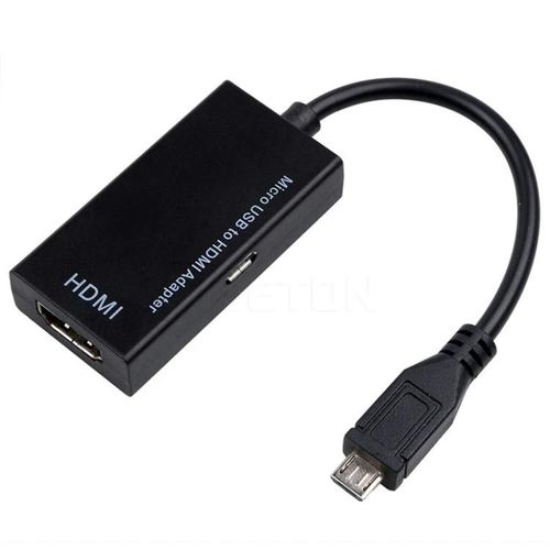Câble adaptateur micro USB vers HDMI-1080P HD pour appareils MHL-