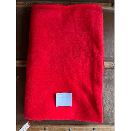 Tissu Polaire Fine Rouge 90 Cm X 120 Clm