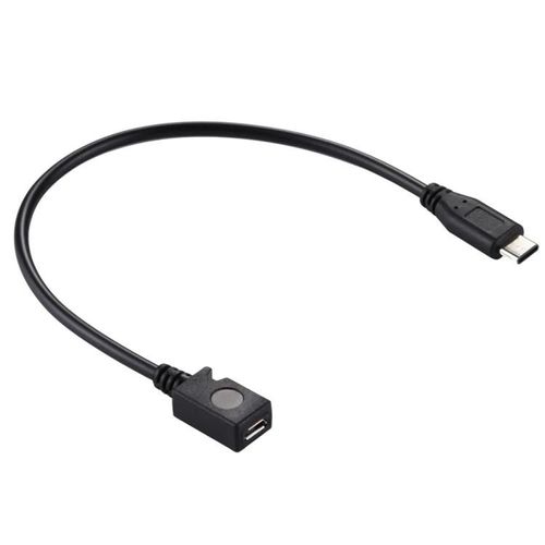 Adaptateur USB-C vers Micro USB femelle-Câble Type-C 3.0 de 29 cm
