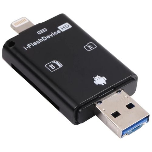 Lecteur de carte TF/SD 3 en 1-8 broches,USB 2.0,Micro USB-NK-208