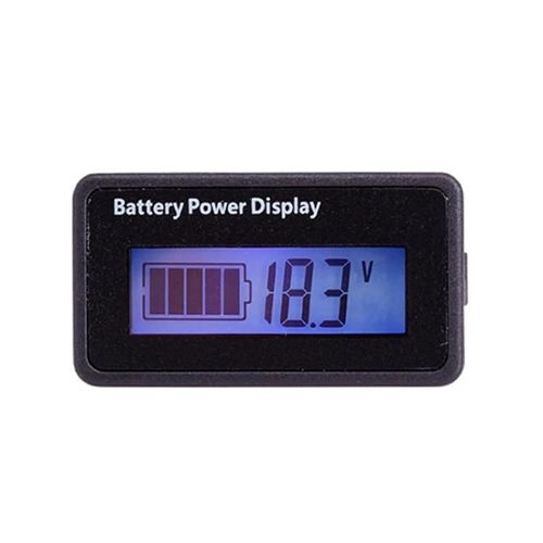 Testeur de tension de batterie au plomb-Jauge de voltmètre 12V-48V,