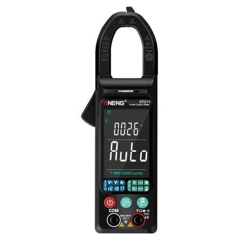 Multimètre intelligent grand écran-Entièrement automatique,multifonction,ST211 Noir