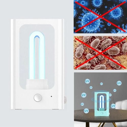 Bâtonnet stérilisateur UVC-Lampe portable de désinfection par induction humaine,blanc