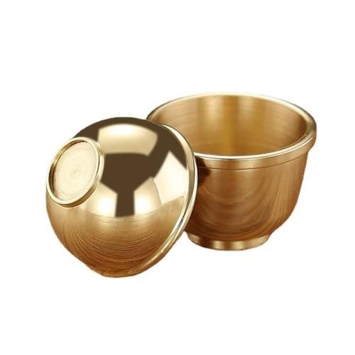 Gobelet À Eau En Cuivre Pur-Épaissi Grande Taille Pour Bouddha-2 Pièces Par