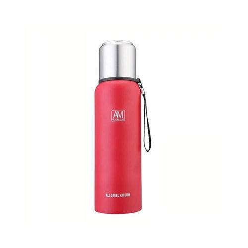 Mug Isotherme Pour Eau De Sport-500ml Grande Contenance,Acier Inoxydable 304,Rouge