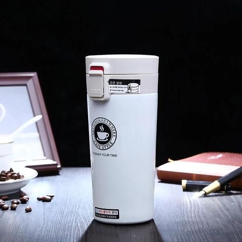 Gobelet isotherme en acier inoxydable-380ml,blanc Tasse thermos BLANC