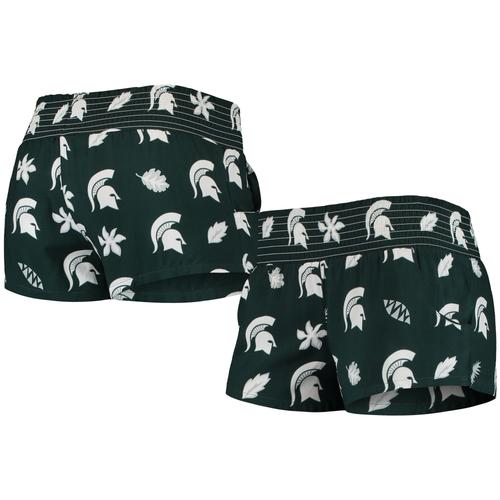 Short De Plage Vert Wes & Willy Michigan State Spartans Pour Femmes