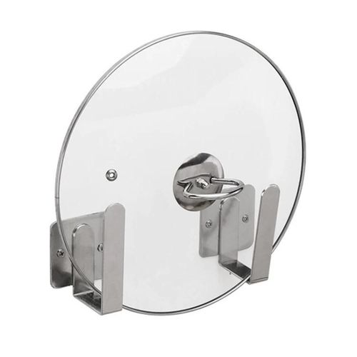 Étagère De Cuisine Murale-Porte-Couvercle De Casserole En Acier Inoxydable 304 De