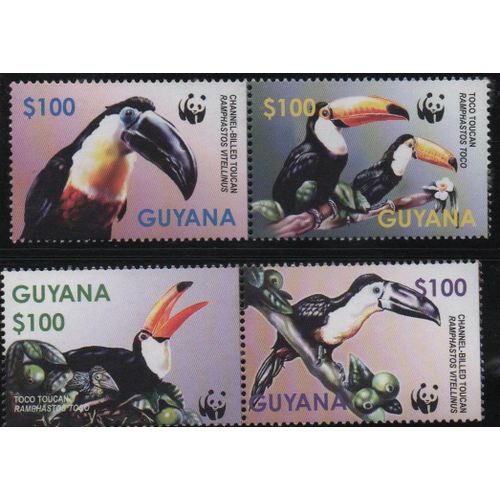 Guyane Timbres Animaux : Les Toucans 2003