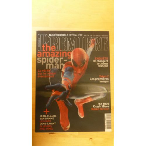 Spider-Man Image 3 D, Couverture Du Magazine Première De Juillet / Aout 2012