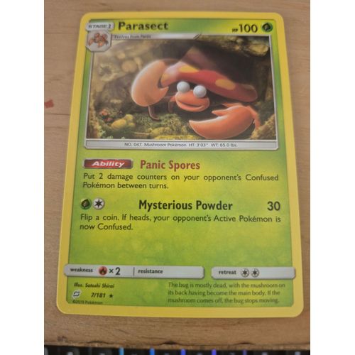 Carte Pokémon Parasect 7/181