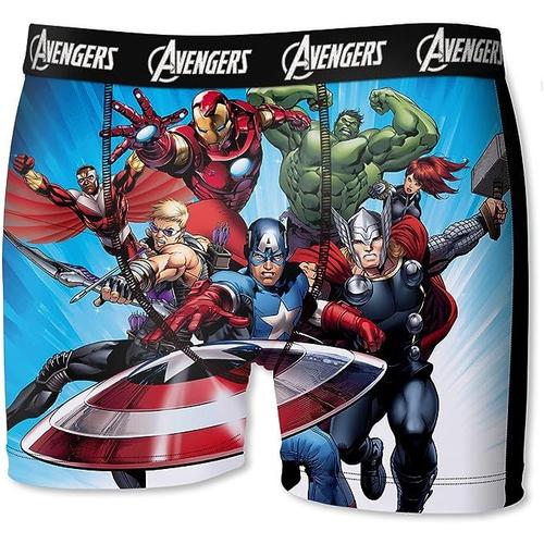 Boxer Freegun Garçon, Marvel Avengers, Taille 10-12 Ans. Produit Neuf Avec Étiquette D'origine