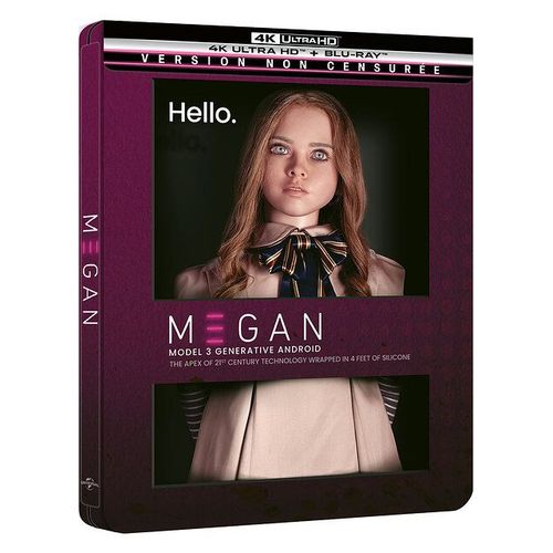 M3gan - 4k Ultra Hd + Blu-Ray - Version Non Censurée - Boîtier Steelbook