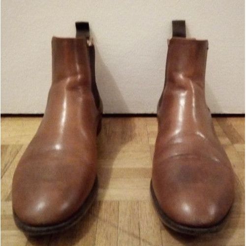 Bottines Max Mara Week End En Cuir Marron Taille 39