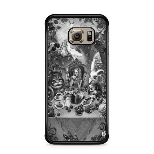 Coque De Téléphone - Coque En Folie - Compatible Samsung Galaxy S7 Alice Au Pays Des Merveilles Disney Cheshire Dessin Animé Ref 177