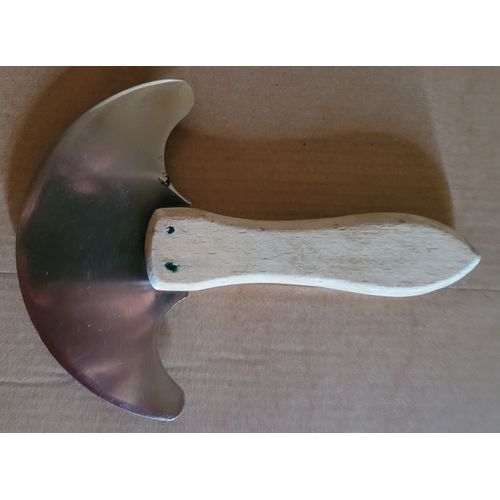 Hachoir À Main Inox Manche En Bois