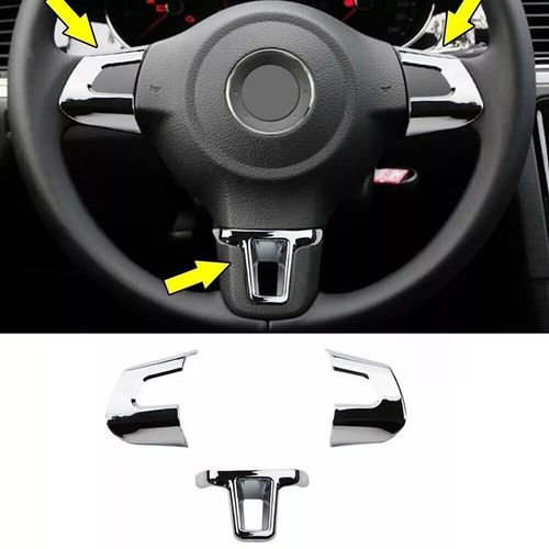 Couvre-Volant Décoratifs Chromés Volkswagen Eos Touran Tiguan Caddy