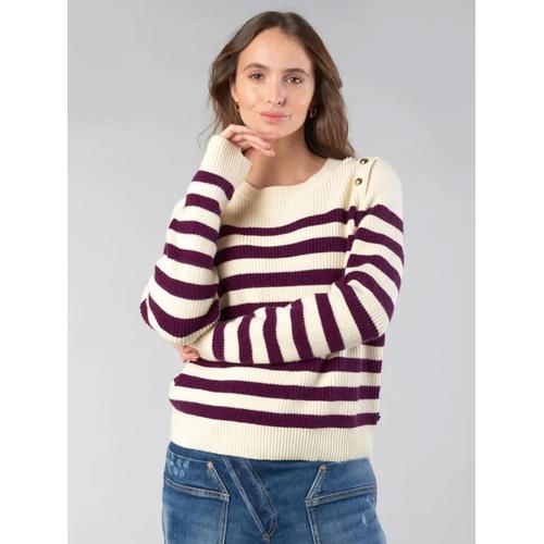 Pull Le Temps Des Cerises Pul F Fania Violet Violet