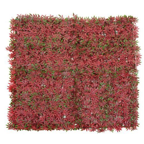 Carreau Mural Hwc-L78, Pare-Vue Pare-Vent Revêtement Pour Terrasse/Balcon, 4x 50x50cm Chacun = 1m²   Erable Rouge