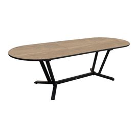 Table Haute Bar Extensible Dona IDMarket - Blanc & Hêtre - 65-130 Cm - 2 à 4 Personnes