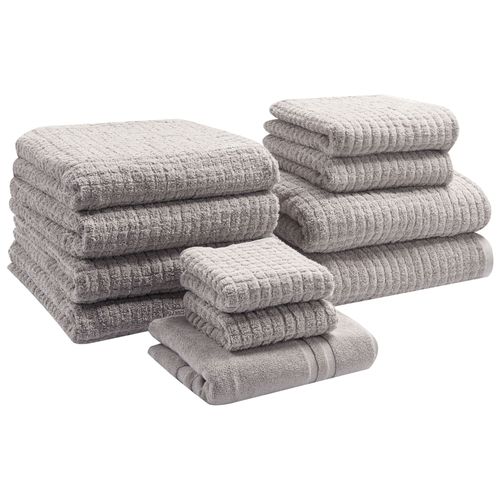 Lot de 11 serviettes ATAI Coton Gris clair