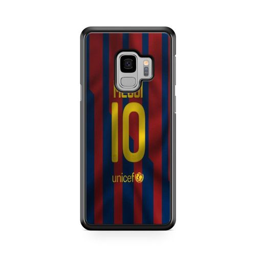 Coque De Téléphone Pour Samsung Galaxy A8 2018 Fc Barcelone Football Ecusson Messi Suarez Neymar Club Ronaldo Ref 1763