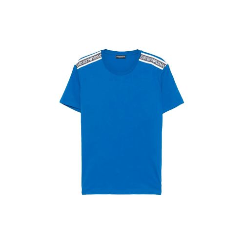 T Shirt Emporio Armani Line Eagle Homme Bleu