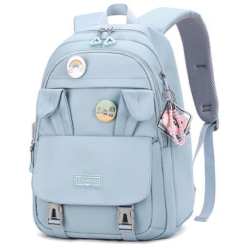 École Backpack Teenagers Waterproof Rucksack Laptop Bag Student Campus Backpack Blue