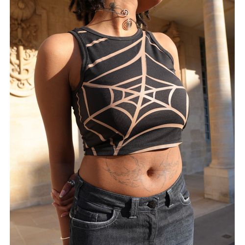 Crop Top Araignée