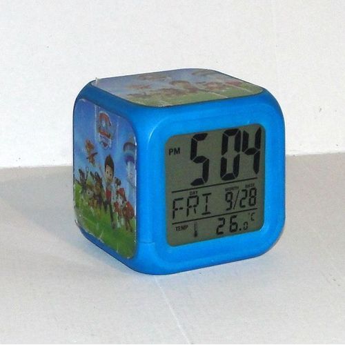 reveil cube numerique pat patrouille paw patrol