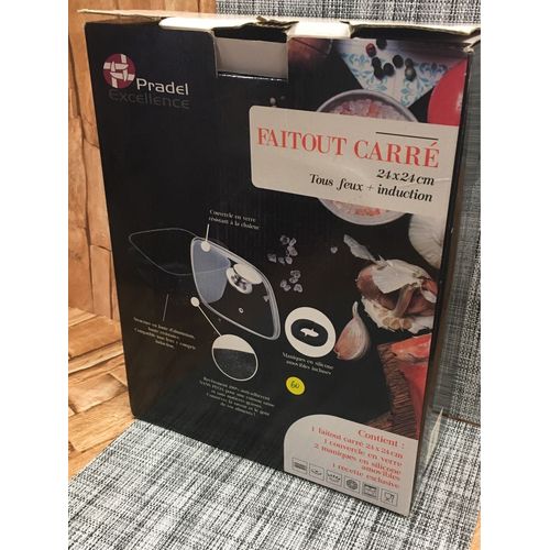Faitout Carré 24x24 Cms Pradel Tous Feux 