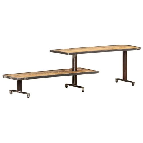 Meuble Tv 160x30x40 Cm Bois De Manguier Massif