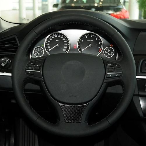 Autocollant Volant En Fibre De Carbone-3 Couleur Décoratif Pour Bmw Série 5 F10 F18 (2011-2017)