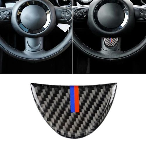 Autocollant Volant Voiture-Fibre De Carbone Rouge Bleu Pour Bmw Mini R53-R60