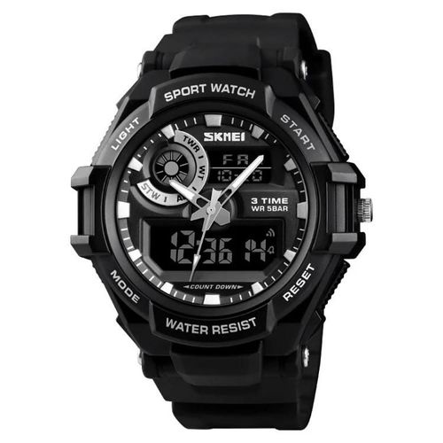 Montre De Sport Numérique Pour Homme-Étanche,Multifonctionnelle,Noir-Skmei 1357 Noir