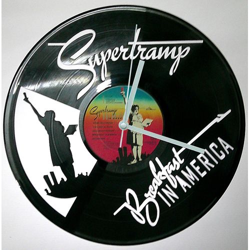 Horloge Murale Disque Vinyle -Gravure Laser- Déco Passion