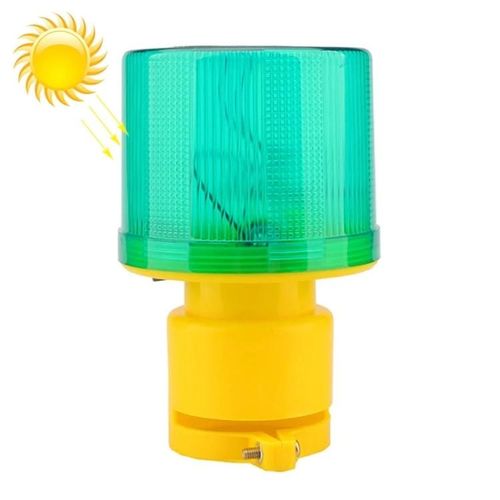 Lampe de poche de sécurité solaire-Lumière d'avertissement de nuit avec 02 manchons (vert) vert