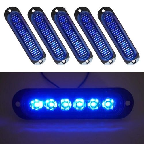 Mk-093 6 Feux De Position Latéraux À Led-Lampe À Ampoule Bleue Pour Voiture / Camion Lumière Bleue