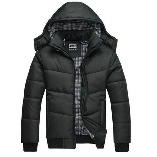 Veste D'hiver Homme-Parka Slim Décontractée À Capuche,Coton,Xxl-
