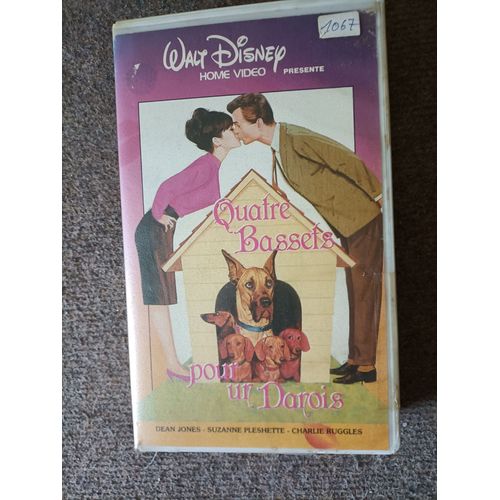 Vhs Disney Rare ( Quatre Bassets Pour Un Danois ) Introuvable