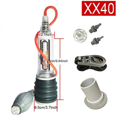 Pompe À Pénis Mâle Pompe À Vide D'eau Pour Hommes Pompe D'agrandissement Du Pénis Extension De Bite Exercices De Coq Pompe Gland Formateur Adultes Jouets Sexuels--X40 With Ball